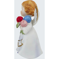VINTAGE *NEW* 1950's November Birthday Angel Figurine Porcelain Made in Taiwan