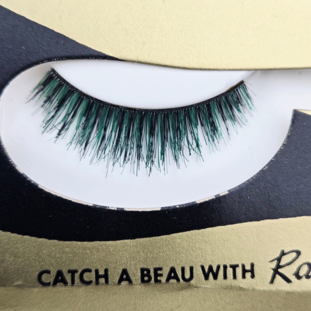 VINTAGE *NEW* 1960s Jija Green Glow 100% Human Hair Curved Eye Lashes