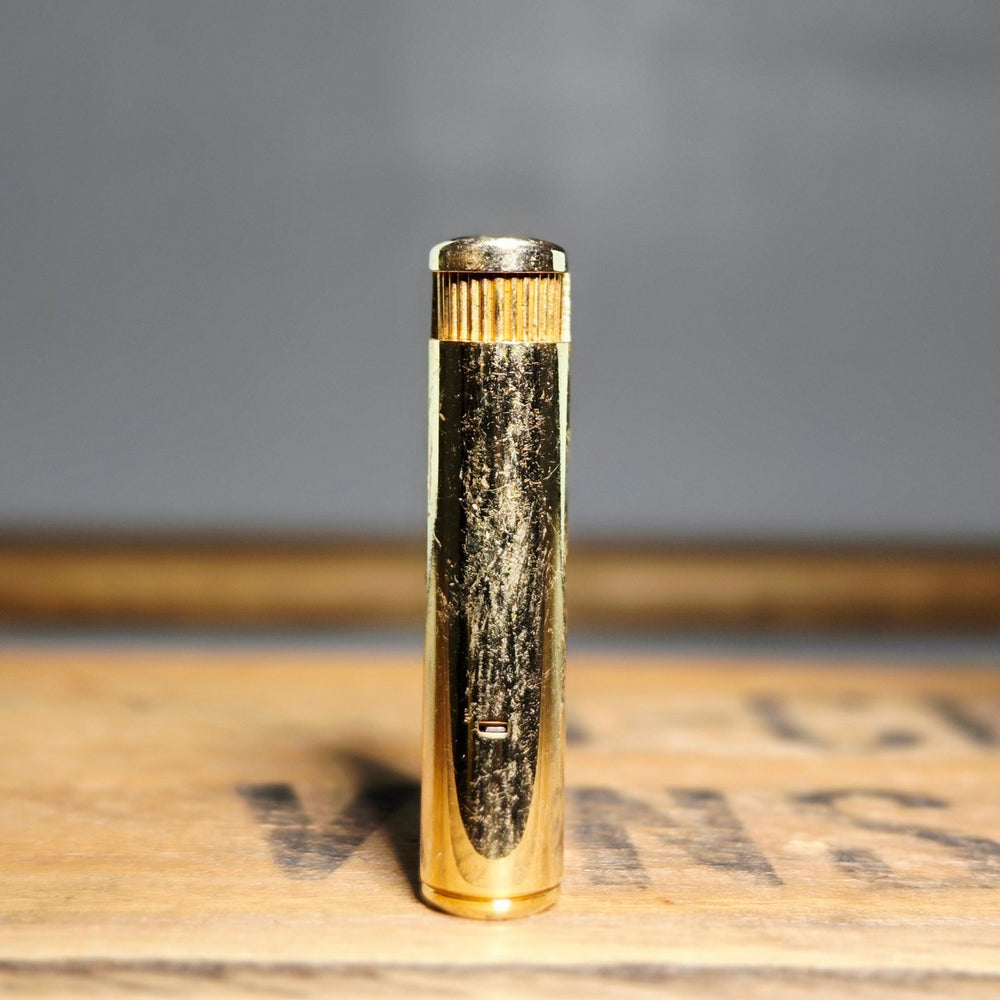 VINTAGE *NEW* 1960's Gent Gold Textured Butane Lighter Japan