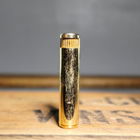 VINTAGE *NEW* 1960's Gent Gold Textured Butane Lighter Japan