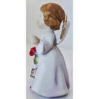 VINTAGE *NEW* 1960's September Girl Birthday Angel Figurine Porcelain 7C-42