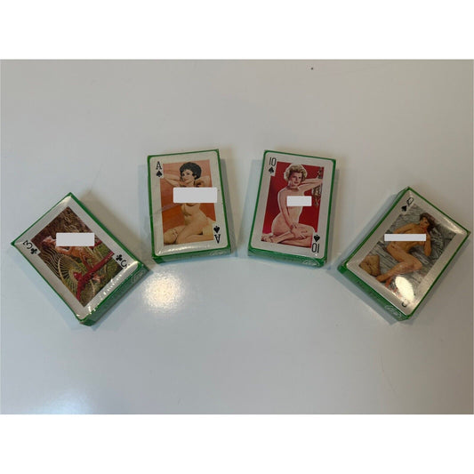 VINTAGE *NEW* Set of 4 Gaiety 54 Model Color Topless Pinup Girl Cards