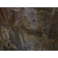 VINTAGE *PRISTINE* 1960's Cat Party Italian Velvet Tapestry