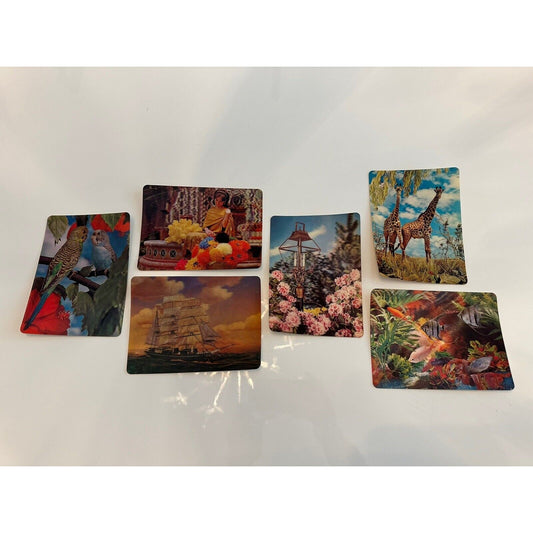 VINTAGE *NEW* Manhattan Publishing 3D Hologram Postcards - Set of 6