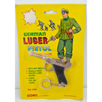 VINTAGE *NEW* 1970's German Luger Toy Pistol with Keychain