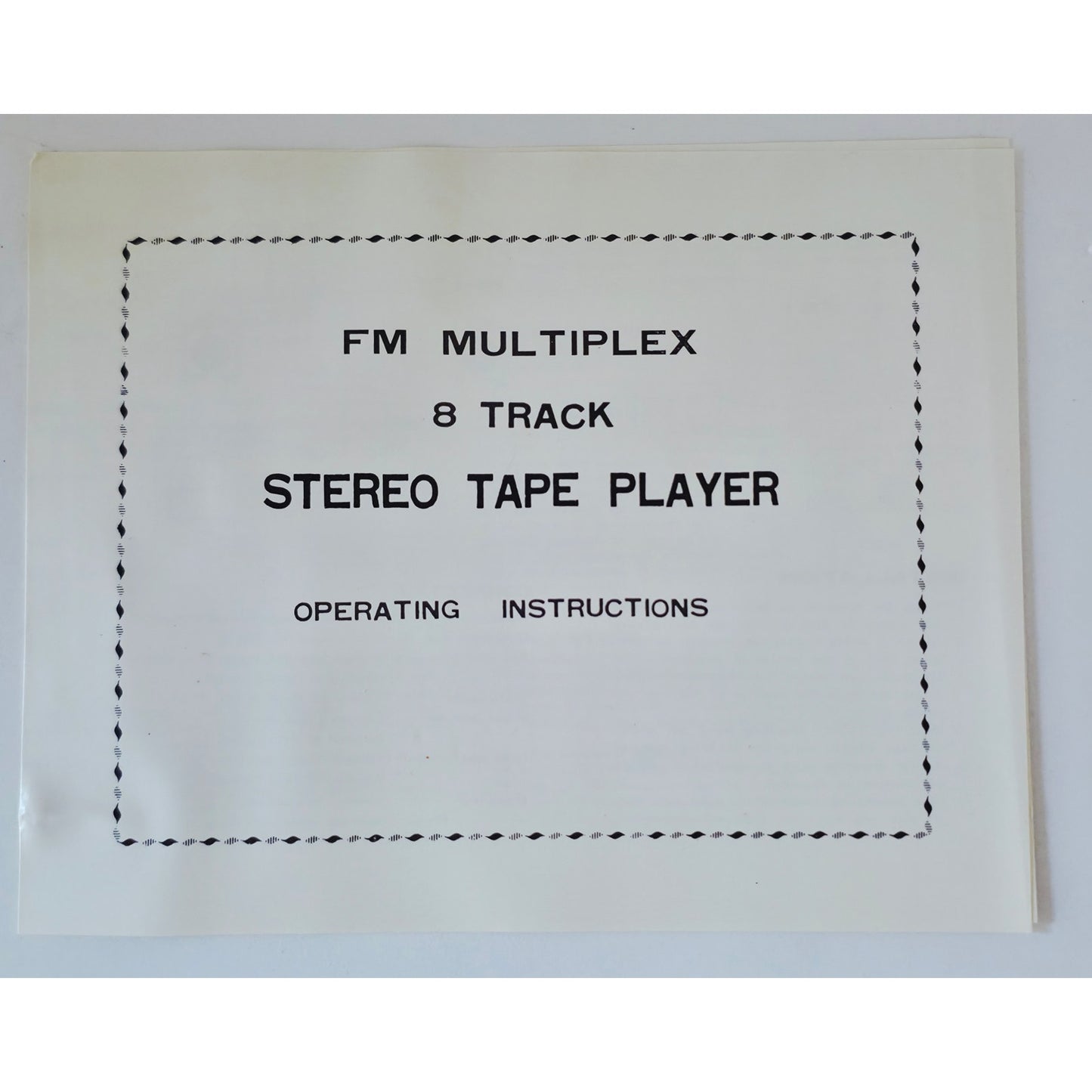 VINTAGE *NEW* MIKA FM Multiplex 8 Track Car Stereo JAPAN