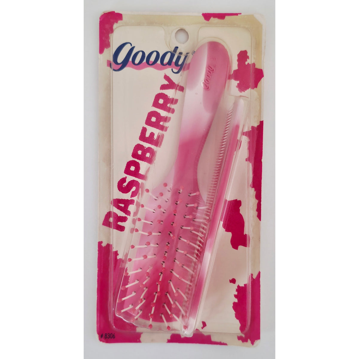 VINTAGE *NEW* 1990 Goody #8131 Raspberry Brush & Comb Matching Set USA