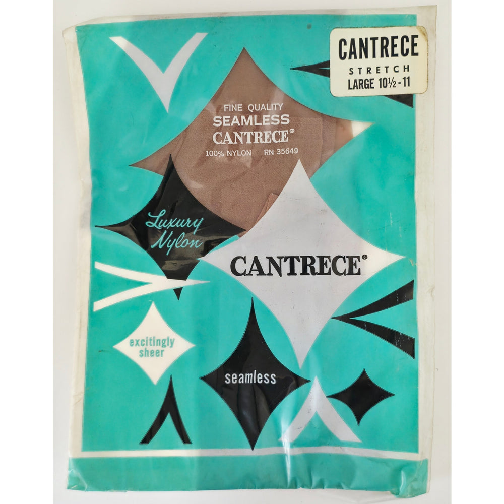 VINTAGE *NEW* 1960's Cantrece Pantyhose Nude Size Large 10.5-11