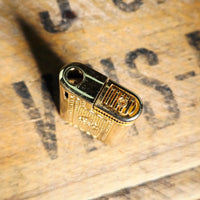 VINTAGE *NEW* 1960's Gent Gold Textured Butane Lighter Japan