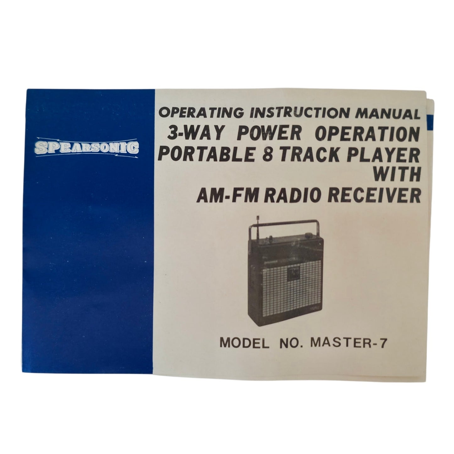 VINTAGE *NEW* 1970's Spearsonic Master 7 | Portable 8-Track AM/FM Radio Receiver