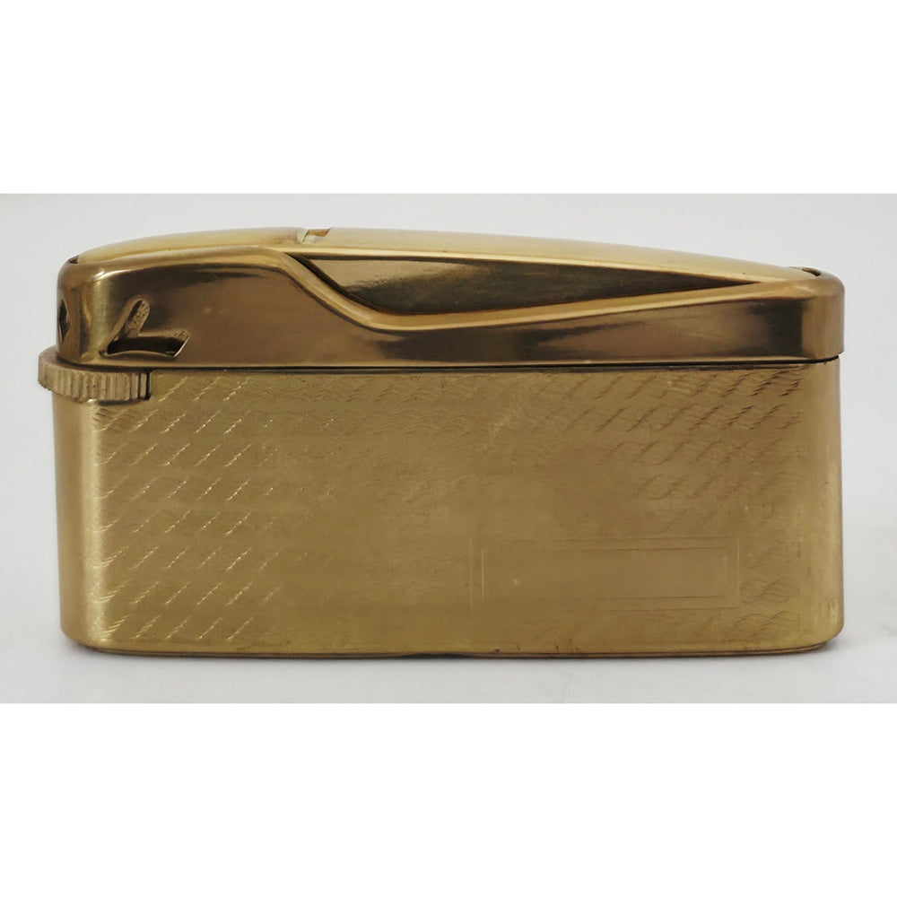 VINTAGE *NEW* 1950's JJJ Citation Gold Textured Butane Lighter Japan