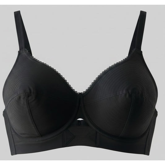 VINTAGE *NEW* 1960's Carnival Women's Black Bullet Bra Size 34A USA