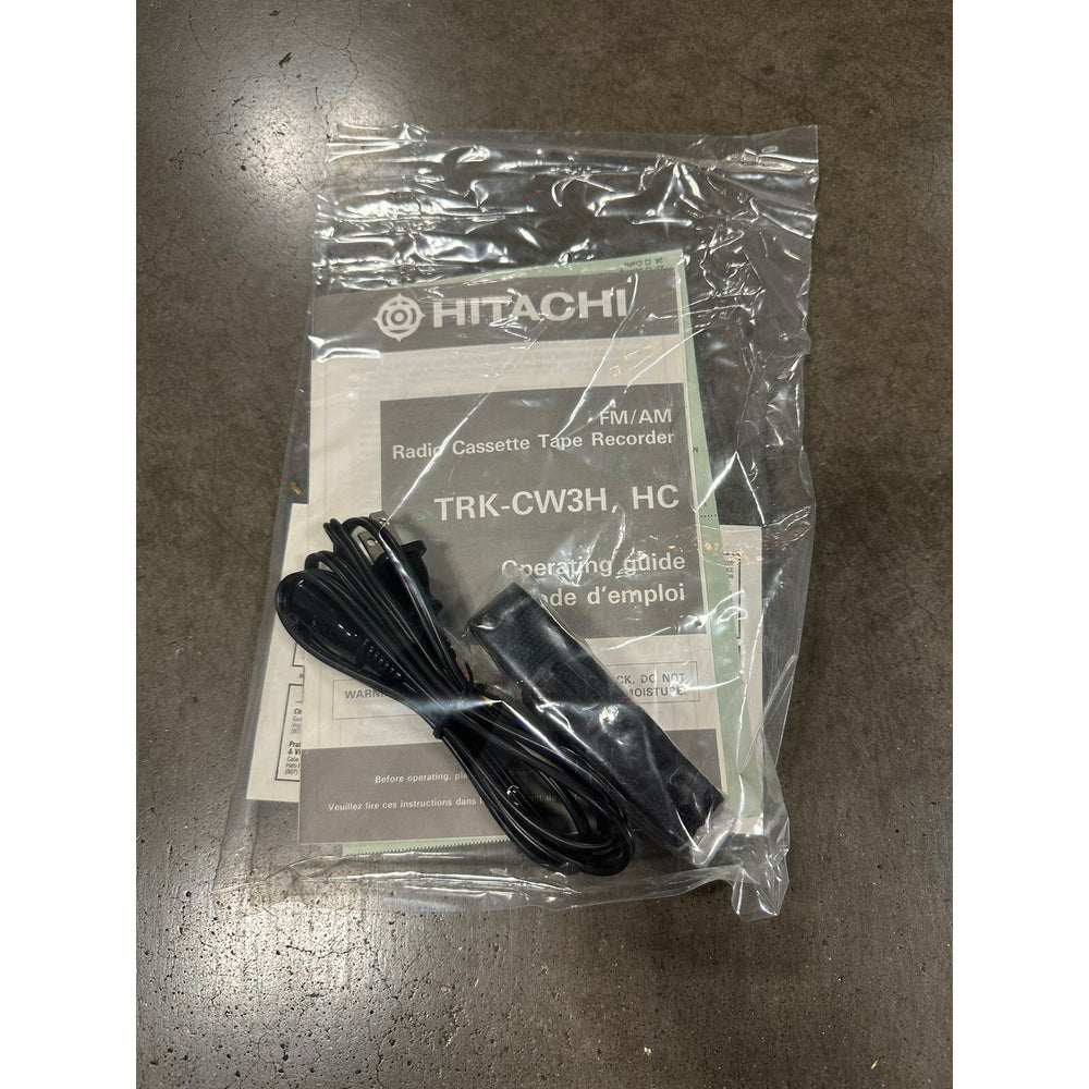 VINTAGE *NEW* 1980's Hitachi TRK-CW3H Cylindrical Dual am/fm Cassette Boombox