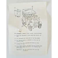 VINTAGE *PRISTINE* 1950's Decanter Music Box 1918 Ford Car w/4 Shot Glasses