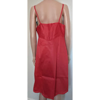 VINTAGE *NEW* 1960's Kayser Women's Red TRICOT Nylon Long Slip Size 38