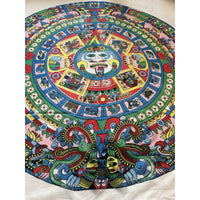 VINTAGE *NEW* 1950's Japanese Hand Printed Silk Rayon Scarf 31" x 31" Japan