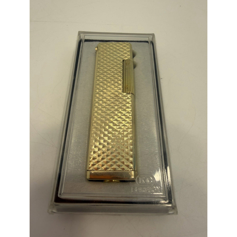 VINTAGE *NEW* 1950's Laurel Gold Textured Super Lighter