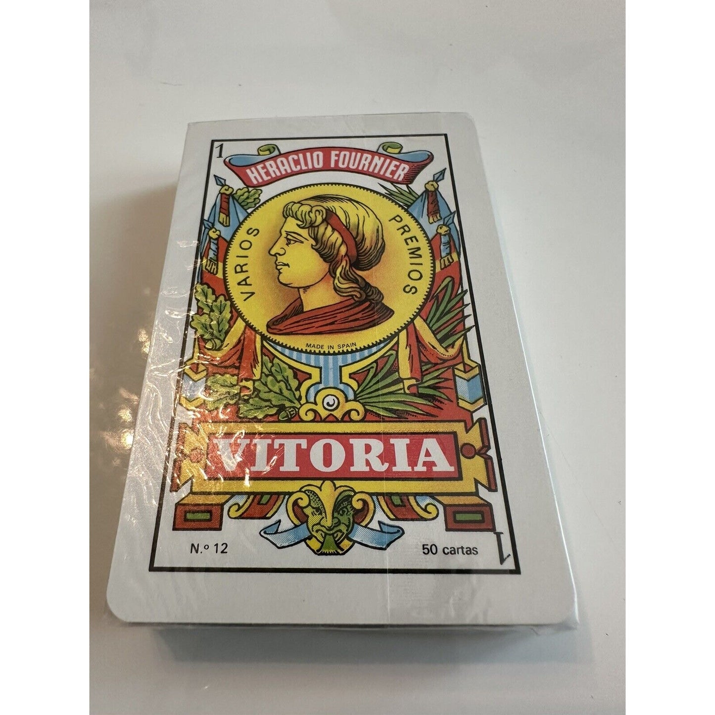VINTAGE *NEW* 1960's Heraclio Fournier Vitoria Playing Cards 2 Decks Spain