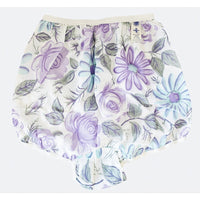 VINTAGE *NEW* 1960's Women's Purple Flower Print Panties Underwear Size 5 (S) USA