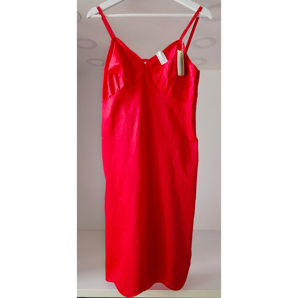 VINTAGE *NEW* 1960's Kayser Women's Red Slip 100% Nylon TRICOT Size 36 Medium