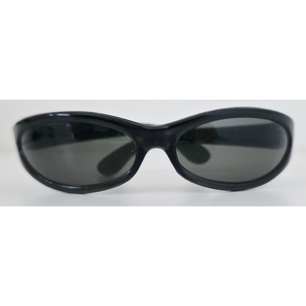 VINTAGE *NEW* 1970's Black Frame with Gray Lens Sunglasses