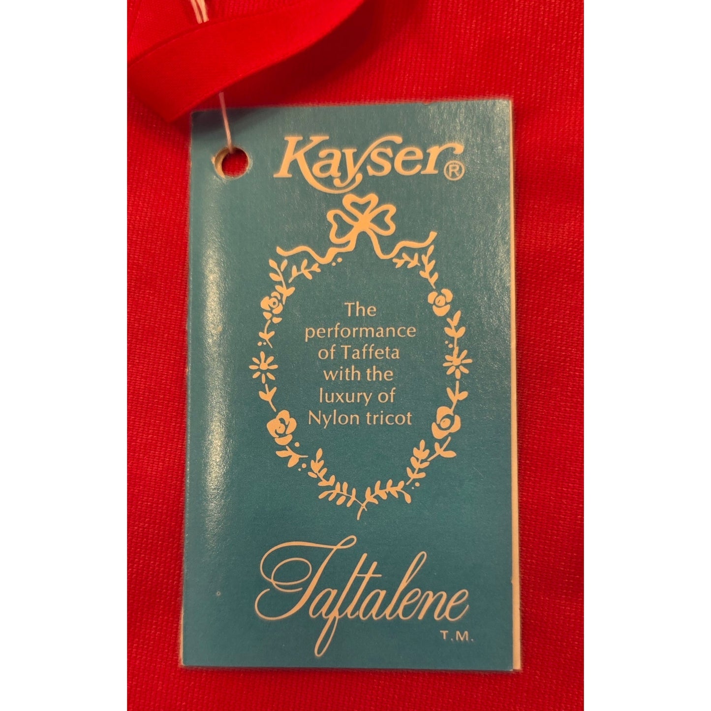 VINTAGE *NEW* 1960's Kayser Women's Red Long Slip 100% Nylon Size 32