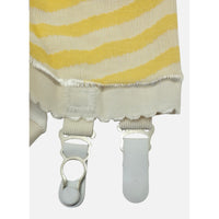 VINTAGE *NEW* 1960's Ban-Lon Women's Yellow & White Striped Girdle w/Garter Size L
