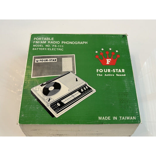 Needs Lovin' - VINTAGE 1960's Four-Star Portable fm/am Phonograph Record Player