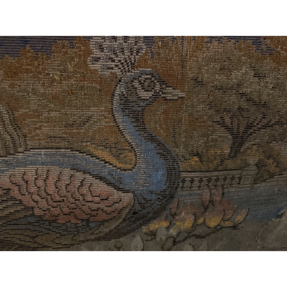 VINTAGE *PRISTINE* 1960's Royal Peacock Labonese Velvet Tapestry