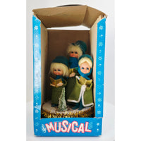 VINTAGE *NEW* 1960's Wind-Up Musical Choir Silent Night 2426 Green Made in Japan