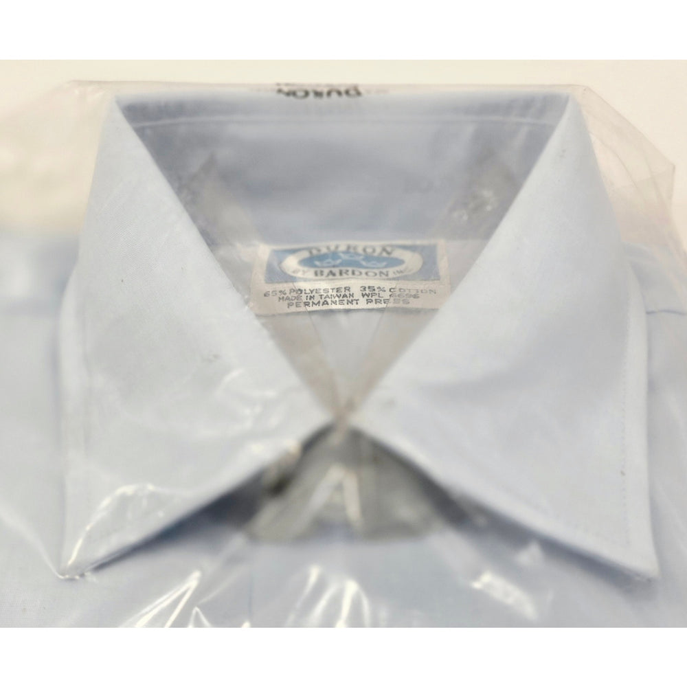 VINTAGE *NEW* 1960's Men's Light Blue Shirt Poly/Cotton Blend Size 14.5-32 by Duron