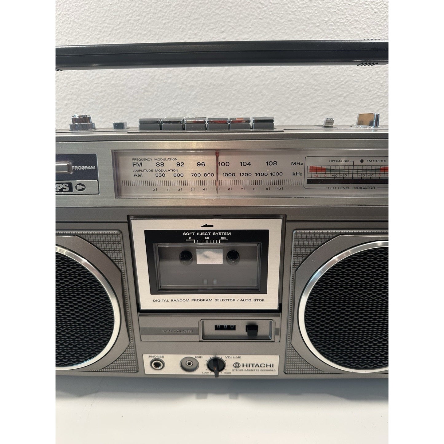 Needs Lovin' - VINTAGE 1980's Hitachi TRK-8020H AM/FM Cassette Stereo Boombox 4 Speaker