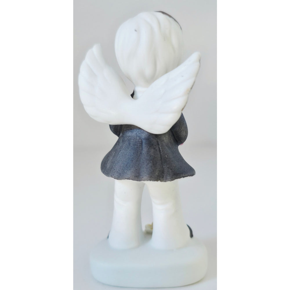 VINTAGE *NEW* 1960's June Boy Birthday Angel Figurine Porcelain 4MA-114