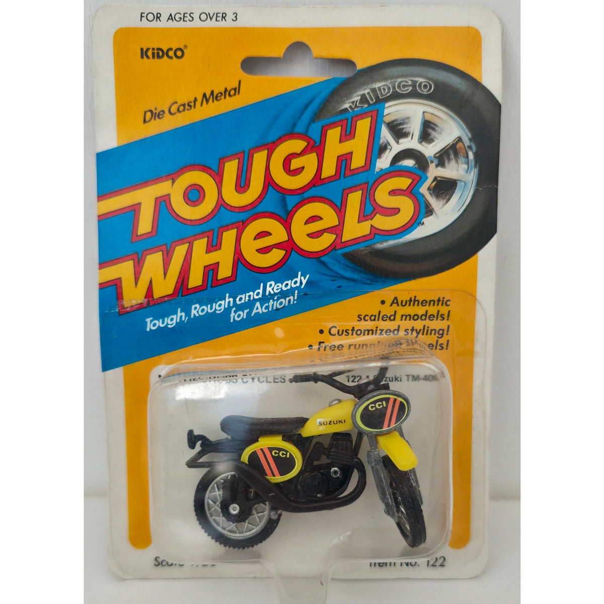VINTAGE *NEW* 1981 Kidco Tough Wheels Suzuki TM-400 Metal Scale Die-Cast Toy Motorcycle