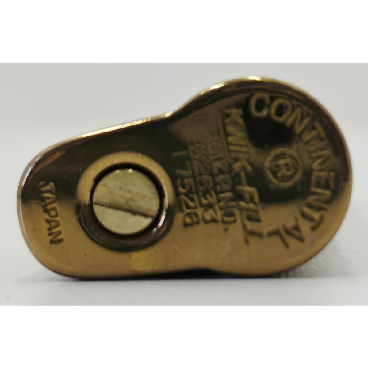VINTAGE *NEW* 1960's Continental Butane Kwik-Fill Bronze Lighter Japan