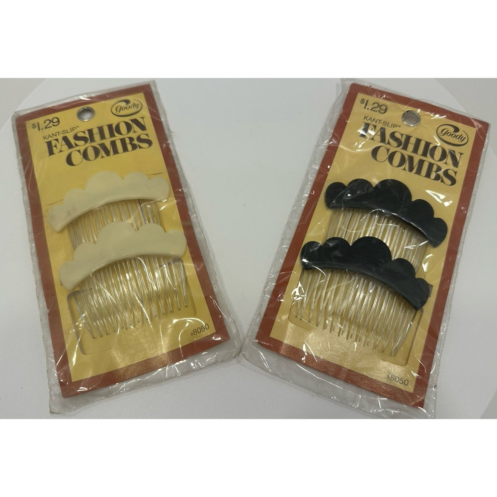 VINTAGE *NEW* 1975 Goody Kant-Slip Fashion Combs Combo Set USA