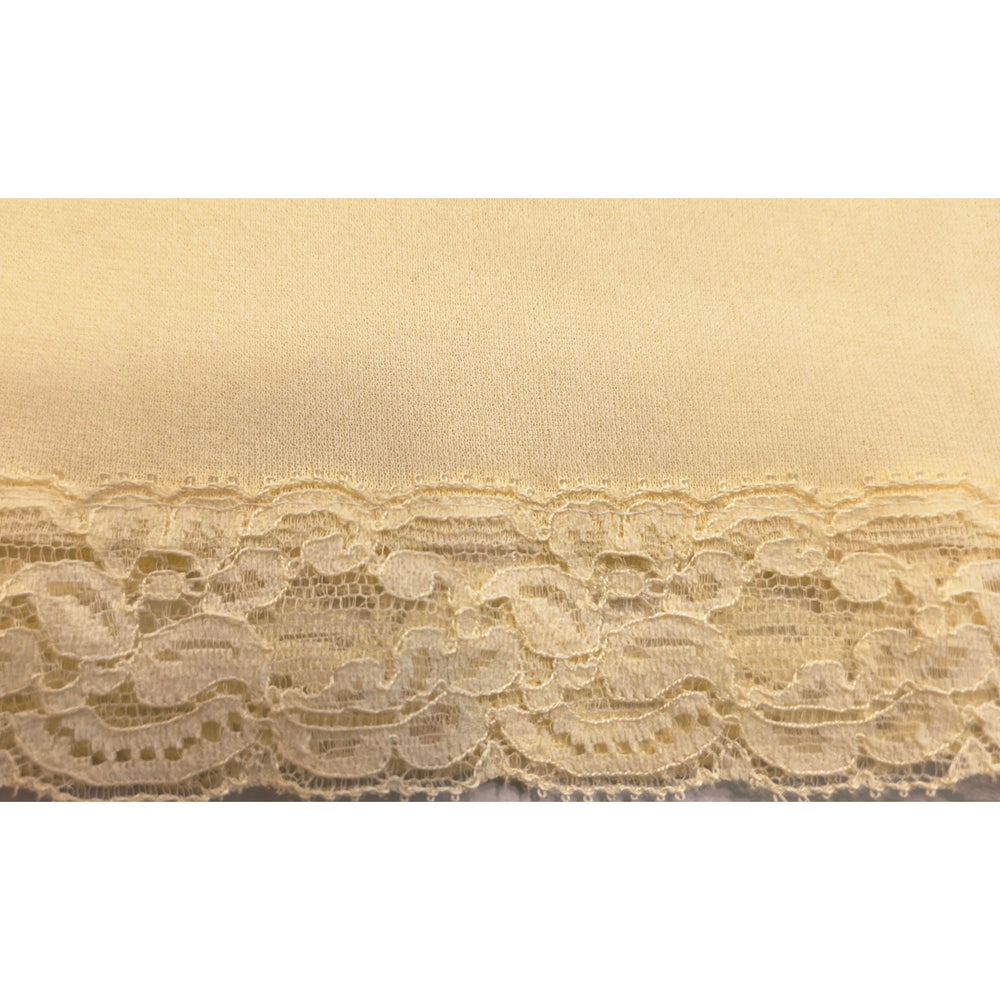 VINTAGE *NEW* 1960's Kayser Light Yellow Slip White Lace Trim 100% Nylon Size 36