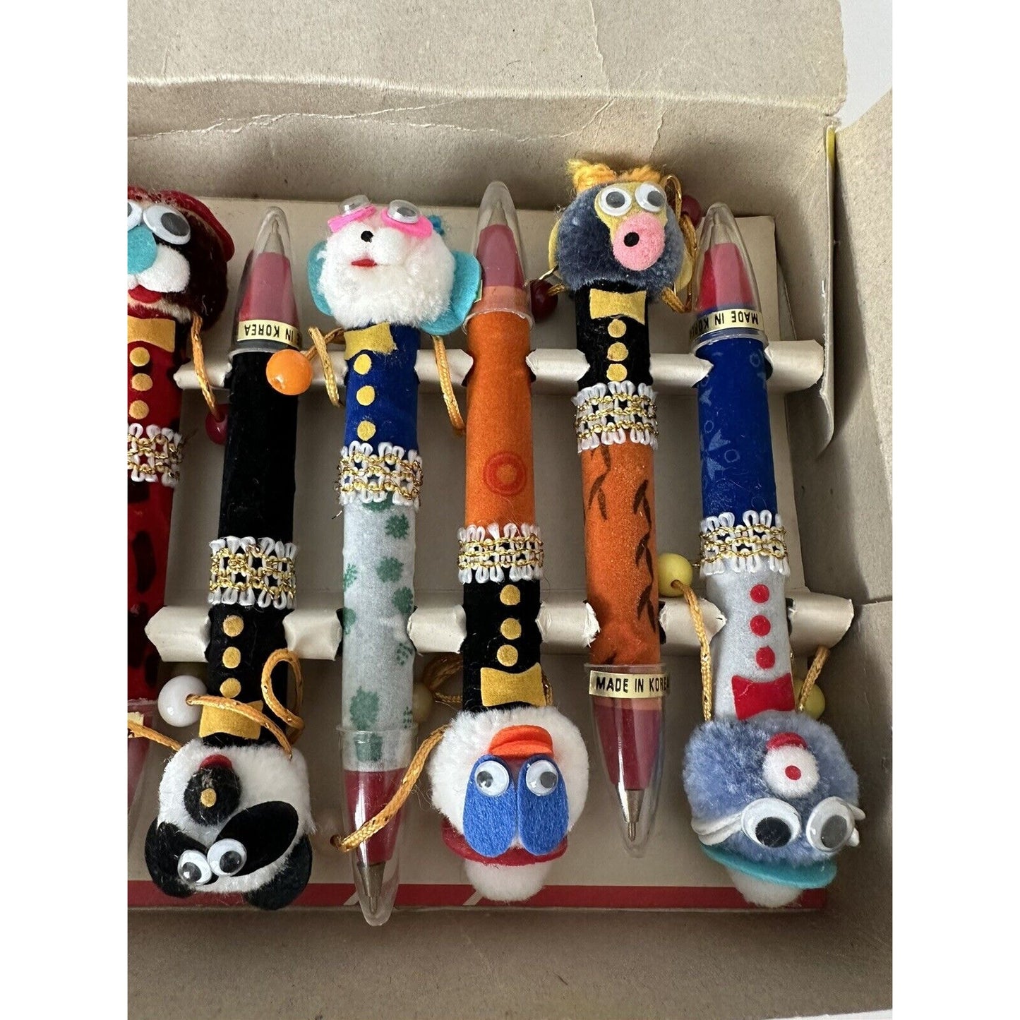 VINTAGE *NEW* Happy Doll Fun 12 Pen Set/Handcrafted
