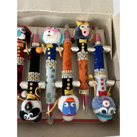 VINTAGE *NEW* Happy Doll Fun 12 Pen Set/Handcrafted