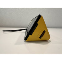 VINTAGE 1970's Pristine JVC 8000 Triangular Shaped Portable AM Radio-Yellow/Black