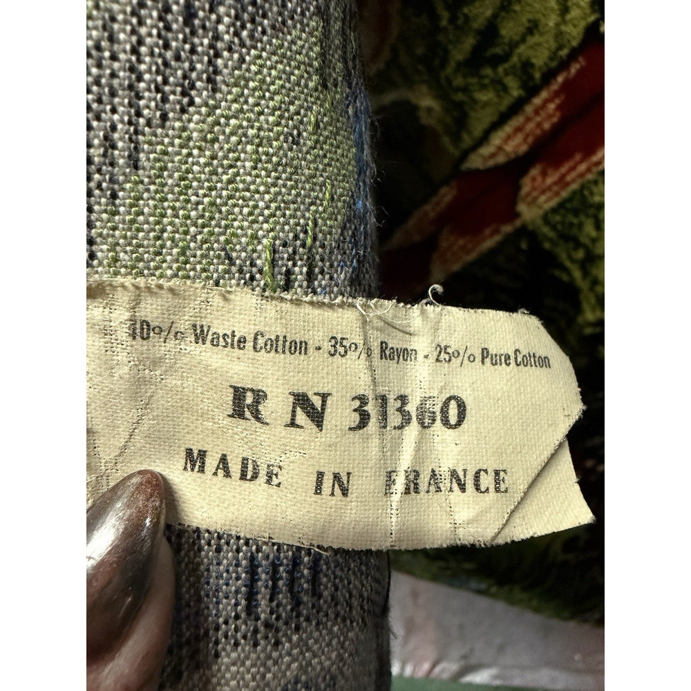 VINTAGE *PRISTINE* 1960's The Take Away French Velvet Tapestry