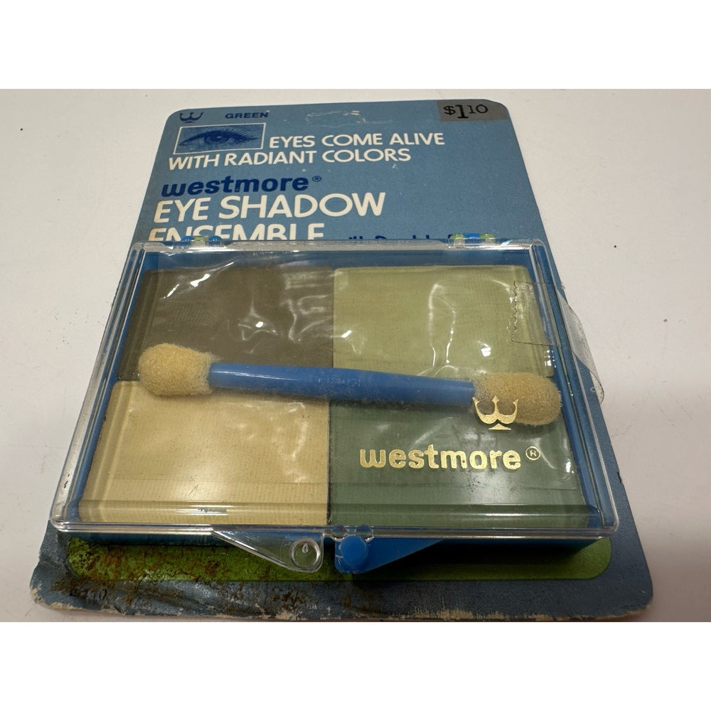 VINTAGE *NEW* 1970's House of Westmore 4-Eye Shadow Green Ensemble
