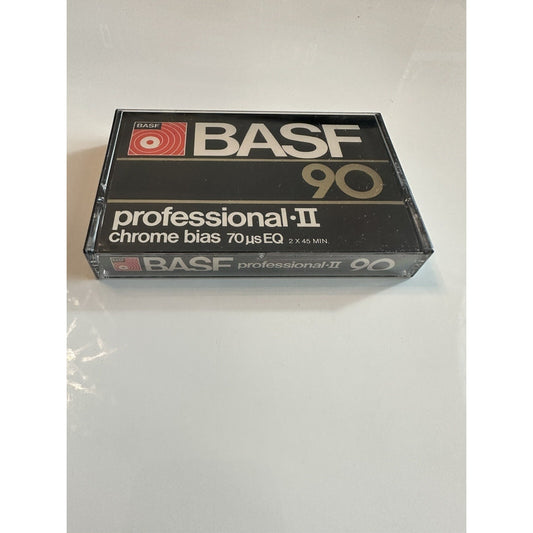 VINTAGE *NEW* BASF 90 Professional II Chrome Bia 70 eq Blank Cassette Tapes