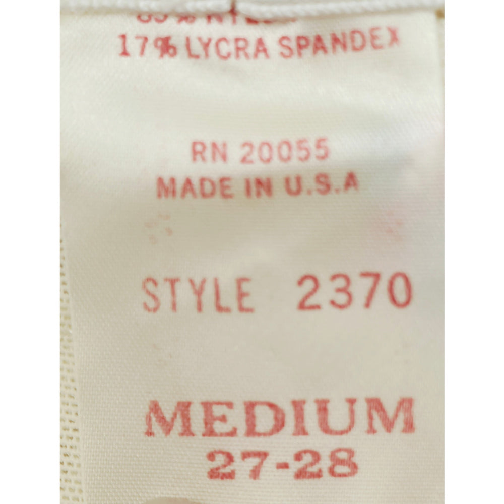VINTAGE *NEW* 1960's Women's Cream Shapewear with Garters Size M USA