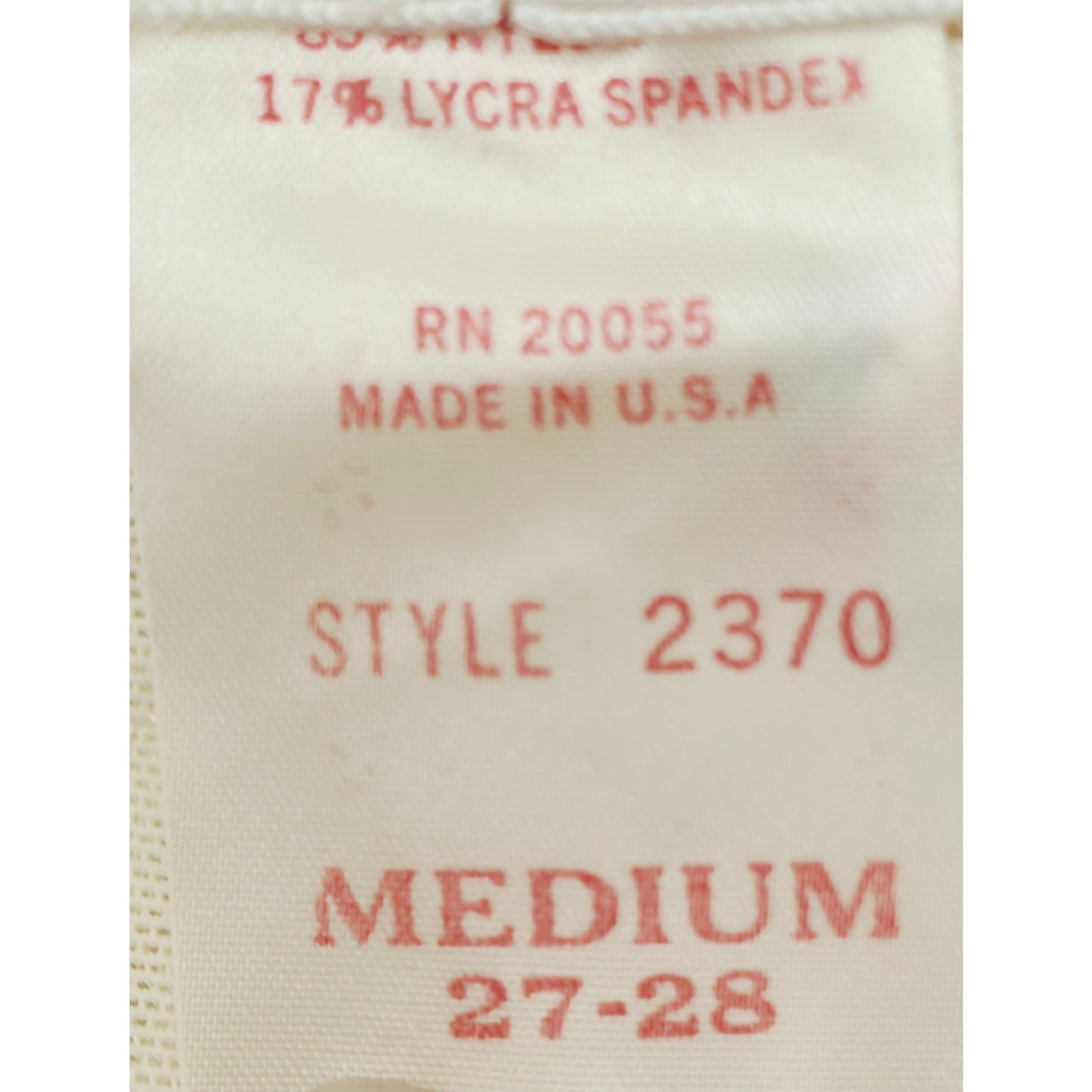 VINTAGE *NEW* 1960's Women's Cream Shapewear with Garters Size M USA