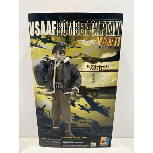 VINTAGE *NEW* DRAGON USAAF Bomber Captain WWII "Skip" Action Figure