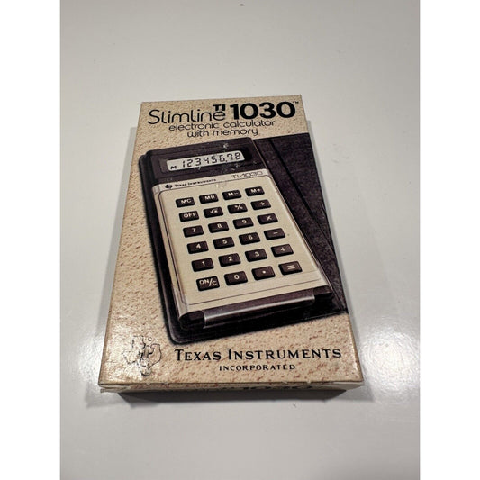 VINTAGE *NEW* Texas Instruments Slimline TI-1030 Calculator