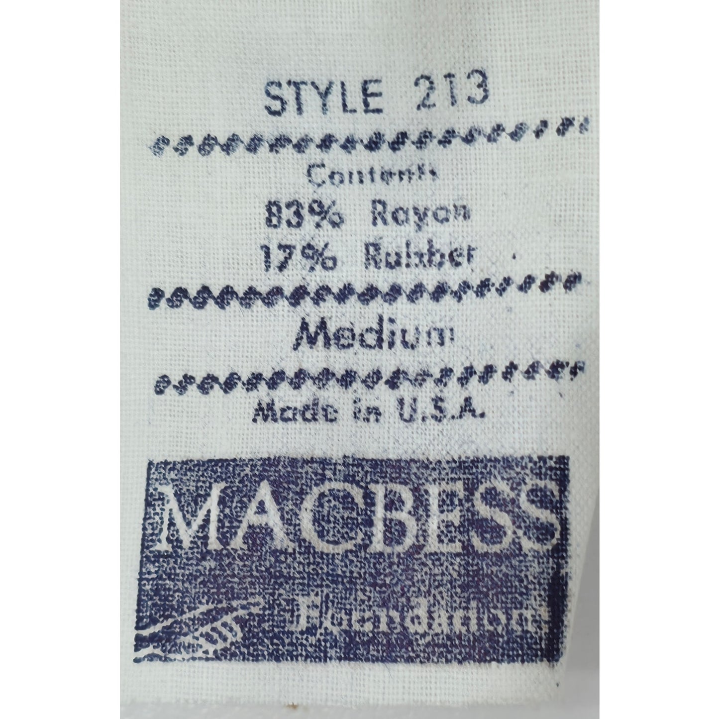 VINTAGE *NEW* 1960's Macbess Women's Cream Shapewear with Garters Size M USA