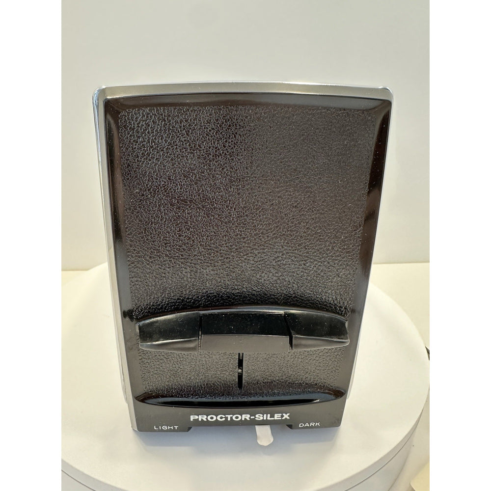 VINTAGE *NEW* 1980's Proctor Silex 2-Slice Toaster Black and Chrome USA
