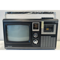 VINTAGE *NEW* 1980's Sharp 3M-79 Tri-Mate 1000B B&W AM/FM  Cassette TV